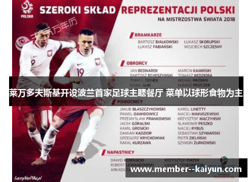 莱万多夫斯基开设波兰首家足球主题餐厅 菜单以球形食物为主